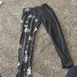 Black Celestial Print woman’s ' Leggings